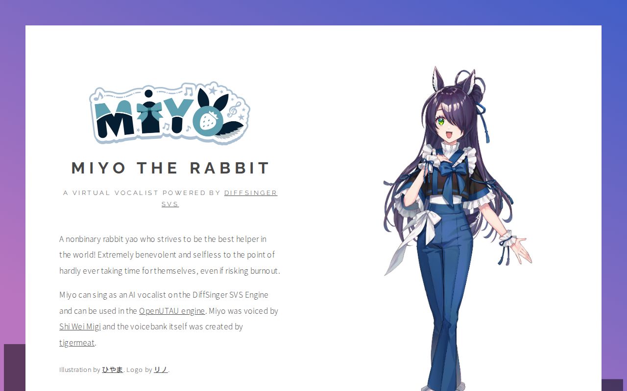 Miyo the Rabbit Yao